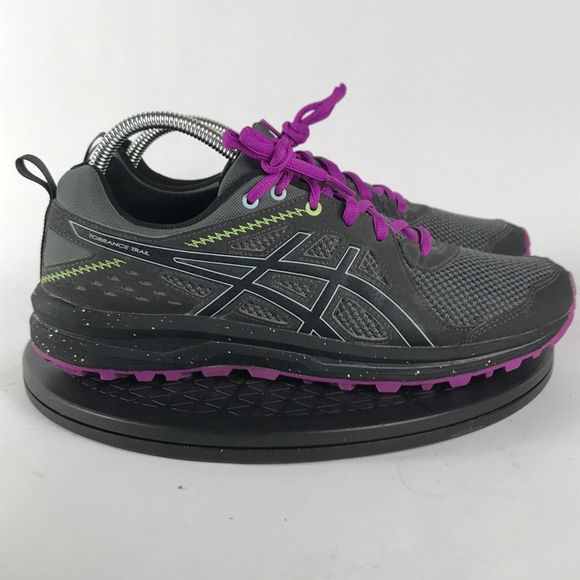 Asics Gel-Torrance Trail Gray/Purple Running Shoes 1022A240 Women’s Size 9.5 - Picture 4 of 12